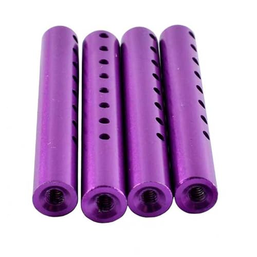 YONMFRDS RC Autoteile Für Wltoys Für A959 A969 A979 K929 A580061 Für Hopup Für 1/18 Rc Teile 4PCS Vorne Hinten Karosserie Beiträge Karosserie Halterungen Für Rc Modell Auto(Purple) von YONMFRDS