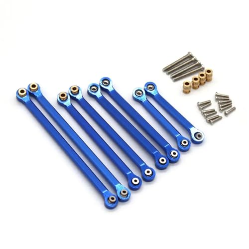 YONMFRDS RC Autoteile Für Wltoys Für FMS Für EAZYRC 1/18 RC Fernbedienung Auto Metall Upgrade Zubehör Trolley Set(Blue) von YONMFRDS