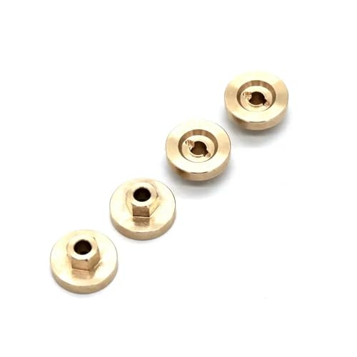 YONMFRDS RC Autoteile Für Wltoys Für FMS Für FCX24 1/24 Für FCX18 1/18 Für LC80 RC Fernbedienung Auto Metallteile Gewichtsbindung(Yellow) von YONMFRDS