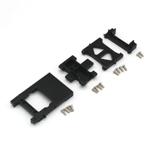 YONMFRDS RC Autoteile Für Wltoys Für FMS1/18 V2 RC Fernbedienung Auto Zubehör Lenkgetriebe Fach Getriebe Basis Strahl Hinten Bar Für Sitz(Black) von YONMFRDS