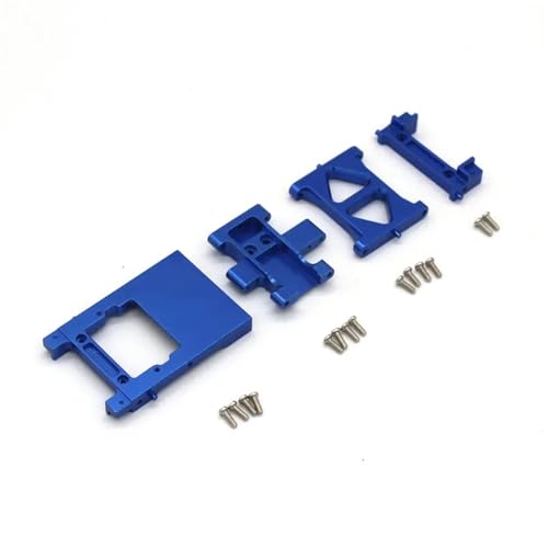 YONMFRDS RC Autoteile Für Wltoys Für FMS1/18 V2 RC Fernbedienung Auto Zubehör Lenkgetriebe Fach Getriebe Basis Strahl Hinten Bar Für Sitz(Blue) von YONMFRDS