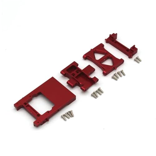 YONMFRDS RC Autoteile Für Wltoys Für FMS1/18 V2 RC Fernbedienung Auto Zubehör Lenkgetriebe Fach Getriebe Basis Strahl Hinten Bar Für Sitz(Red) von YONMFRDS