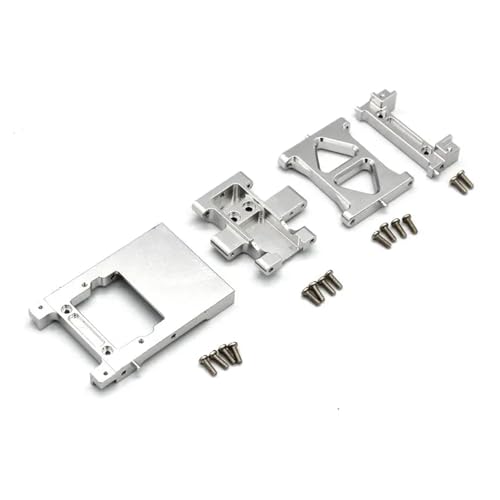YONMFRDS RC Autoteile Für Wltoys Für FMS1/18 V2 RC Fernbedienung Auto Zubehör Lenkgetriebe Fach Getriebe Basis Strahl Hinten Bar Für Sitz(Silver) von YONMFRDS