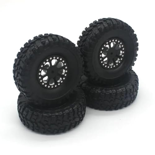 YONMFRDS RC Autoteile Für Wltoys Für JJRC ForC8815 Willis Für Klettern Fernbedienung Auto Upgrade Teile Metall Hub Reifen Teile(Black) von YONMFRDS