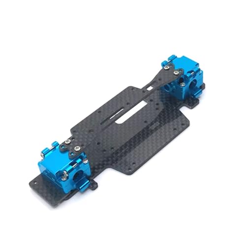 YONMFRDS RC Autoteile Für Wltoys Für K969 K979 K989 K999 P929 P939 284131 284010 1/28 RC Boden Platte Rahmen Getriebe Box Radio Fach Set RC Auto Ersatzteile(Blue) von YONMFRDS