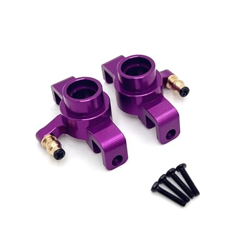 YONMFRDS RC Autoteile Für Wltoys Für MJX 20208 Für JJRC Für C8811 RC 1/20 Fernbedienung Auto Teile Metall Upgrade Teile Vorne Lenkung Tasse(Purple) von YONMFRDS