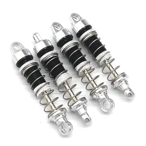YONMFRDS RC Autoteile Für Wltoys Für Mn78 Für Mn168 RC /12 Fernbedienung Fahrzeug Für Cherokee Hill Bike Metall Upgrade Armaturen Öl Druck Stoßdämpfer(Silver) von YONMFRDS