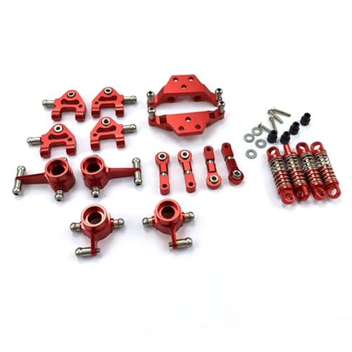 YONMFRDS RC Autoteile Für Wltoys Für P929 P939 K979 K989 K999 K969 Für 1/28 Rc Auto Metall Volle Set Upgrade Teile(Red) von YONMFRDS