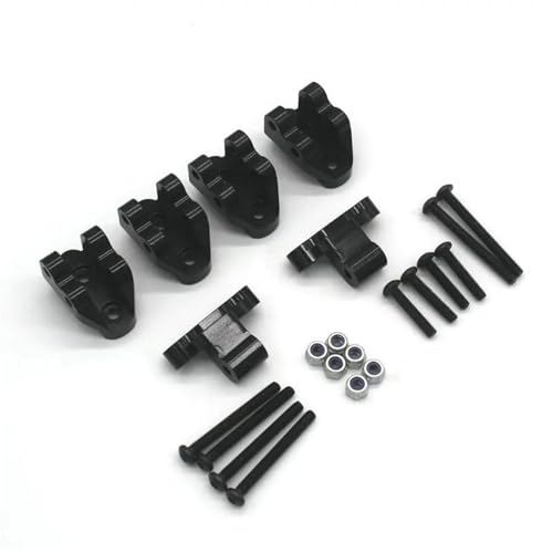 YONMFRDS RC Autoteile Für Wltoys H8H RC 1/8 Fernbedienung Fahrzeug Für Klettern Off-Road Fahrzeug Metall Upgrade Teile Vorne Und Hinten Spurstange Für Sitz Teile(Black) von YONMFRDS