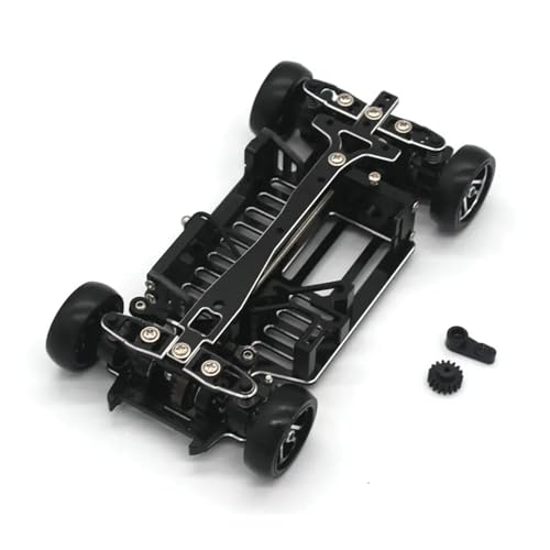 YONMFRDS RC Autoteile Für Wltoys RC Fernbedienung Auto Für Mini-q Q8 1/28 Rahmen Metall Upgrade Zubehör Drift Für Racing DIY Montage Rahmen(Black) von YONMFRDS