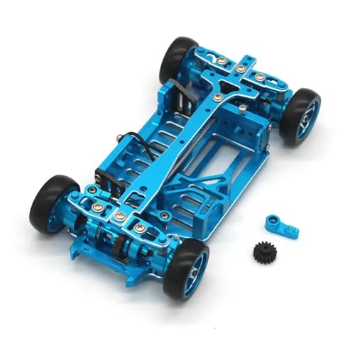 YONMFRDS RC Autoteile Für Wltoys RC Fernbedienung Auto Für Mini-q Q8 1/28 Rahmen Metall Upgrade Zubehör Drift Für Racing DIY Montage Rahmen(Blue) von YONMFRDS