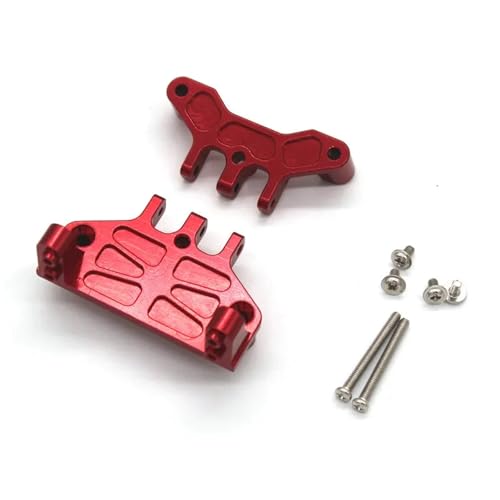 YONMFRDS RC Autoteile Für Wtoys Für MN 128 Zubehör Für MN86S Für Mn128 RC Fernbedienung Auto Metall Upgrade Zubehör Stange Für Sitz Ruder Basis(Red) von YONMFRDS