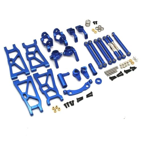 YONMFRDS RC Autoteile Für ZD Für Racing DBX-10 1/10 Vorne Hinten Unten Für Schwinge Lenkbecher C Für Sitz Hinterrad Zugstange Lenkbaugruppe RC Auto Upgrade Teile(Blue) von YONMFRDS