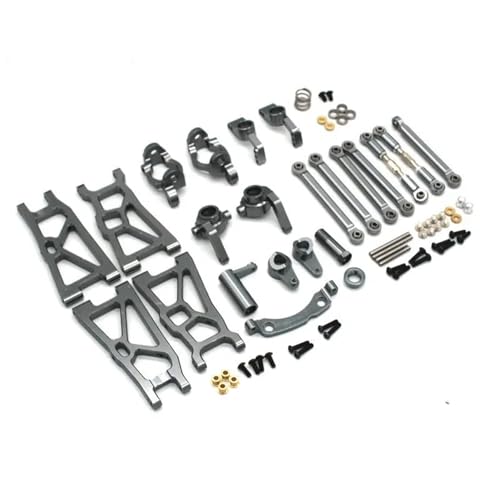 YONMFRDS RC Autoteile Für ZD Für Racing DBX-10 1/10 Vorne Hinten Unten Für Schwinge Lenkbecher C Für Sitz Hinterrad Zugstange Lenkbaugruppe RC Auto Upgrade Teile(Gray) von YONMFRDS