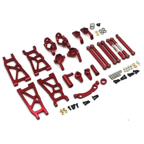 YONMFRDS RC Autoteile Für ZD Für Racing DBX-10 1/10 Vorne Hinten Unten Für Schwinge Lenkbecher C Für Sitz Hinterrad Zugstange Lenkbaugruppe RC Auto Upgrade Teile(Red) von YONMFRDS