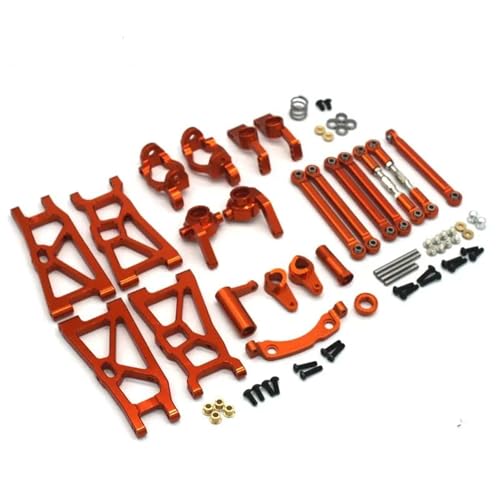 YONMFRDS RC Autoteile Für ZD Für Racing DBX-10 1/10 Vorne Hinten Unten Für Schwinge Lenkbecher C Für Sitz Hinterrad Zugstange Lenkbaugruppe RC Auto Upgrade Teile(Yellow) von YONMFRDS