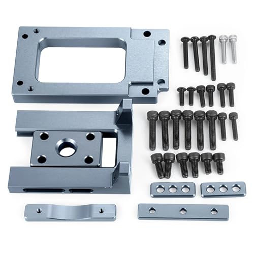 YONMFRDS RC Autoteile Für X-Maxx 1/5 RC Auto Für Monster Truck Upgrade Teile Einstellbare Motor Halterung Schnelle Demontage Fernbedienung Auto Ersatz DIY Teile(Titanium) von YONMFRDS