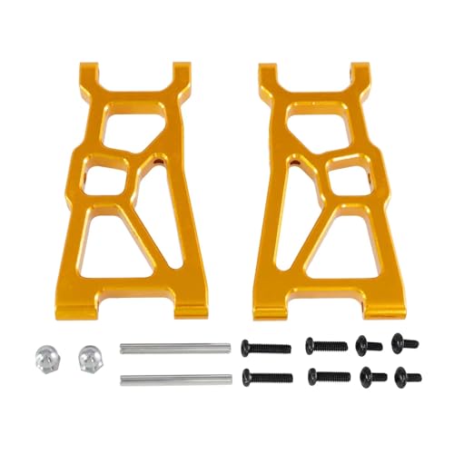 YONMFRDS RC Autoteile Für ZD Für Racing DBX-10 1/10 Metall Front Lower Arm Vorne Für Schaukel Arm RC Fernbedienung Auto Für Wüste Geländewagen Upgrade Zubehör(Yellow) von YONMFRDS