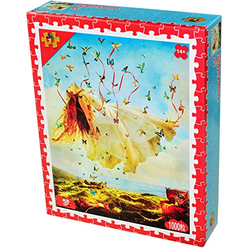 Yonsin 1000 Teile Puzzle, Lernspielzeug, Landschaft, pädagogisches Puzzle für Erwachsene, Karton-Puzzle, Lernspiele, Gehirn-Herausforderung für Kinder von YONSIN-Home
