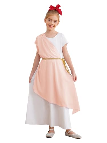 YOOJIA Antik Griechische Göttin Kostüm Kleinkind Mädchen Kleid Antik Kostüm Römische Toga Griechisch Halloween Karneval Party 5-16 Jahre Hell orange 158-164 YOOJIA Antik Griechische Göttin Kostüm Kleinkind Mädchen Kleid Antik Kostüm Römische Toga Griechisch Halloween Karneval Party 5-16 Jahre Hell orange 158-164 von YOOJIA
