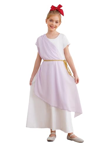 YOOJIA Antik Griechische Göttin Kostüm Kleinkind Mädchen Kleid Antik Kostüm Römische Toga Griechisch Halloween Karneval Party 5-16 Jahre Violett 122-128 YOOJIA Antik Griechische Göttin Kostüm Kleinkind Mädchen Kleid Antik Kostüm Römische Toga Griechisch Halloween Karneval Party 5-16 Jahre Violett 122-128 von YOOJIA