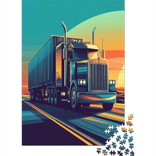 Big Truck Puzzle 1000-teilige Schwer Puzzle Spielzeug Lernspiel Impossible Herausforderung Spielzeug Für Erwachsene Und Kinder in Bewährter 1000pcs (75x50cm) von YOPDEOOCR