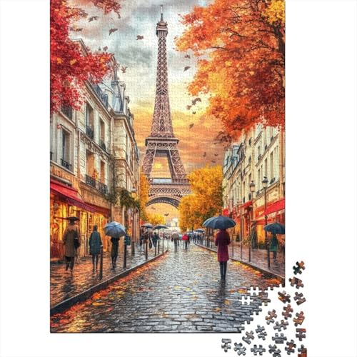 Eiffelturm Puzzles 1000 Teile Schwer Puzzle Spielzeug Pädagogisches Spiel Impossible Herausforderung Spielzeug Für Erwachsene Und Kinder in Bewährter 1000pcs (75x50cm) von YOPDEOOCR