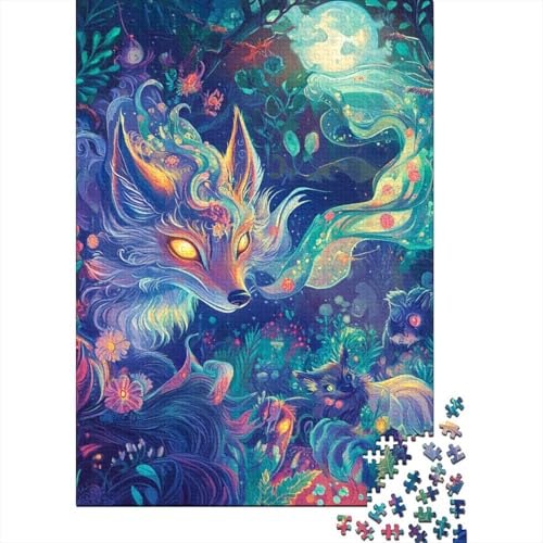 Fuchs Puzzle 1000 Teile Schwer Puzzle Spielzeug Pädagogisches Spiel Impossible Herausforderungsspielzeug Für Erwachsene Und Kinder Ab 14 Jahren 1000pcs (75x50cm) von YOPDEOOCR