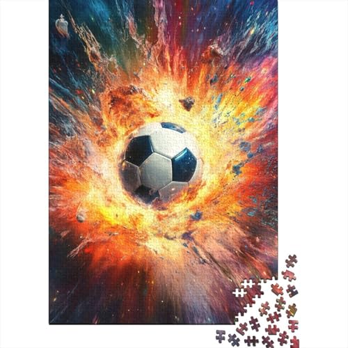 Fußball Puzzles 1000 Teile Schwer Puzzle Spielzeug Lernspiel Impossible Herausforderung Spielzeug Für Erwachsene Und Kinder Ab 14 Jahren 1000pcs (75x50cm) von YOPDEOOCR