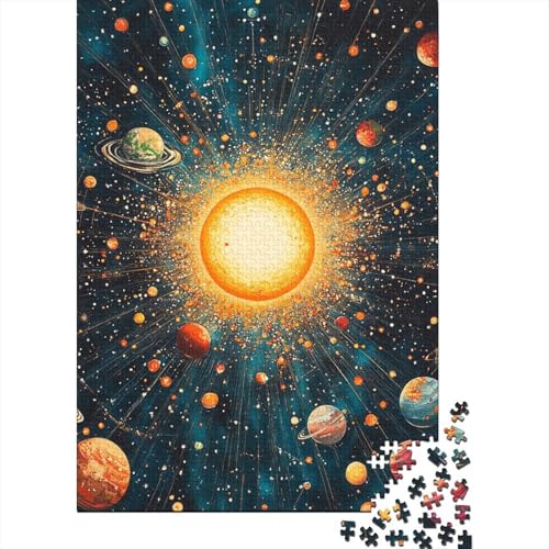 Kosmische Planeten Puzzle 1000 Teile Schwer Puzzle Spielzeug Lernspiel Impossible Herausforderung Spielzeug Für Erwachsene Kinder 1000pcs (75x50cm) von YOPDEOOCR