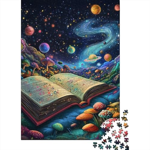 Magische Bücher Puzzle 1000 Teile Schwer Puzzle Spielzeug Pädagogisches Spiel Impossible Herausforderung Spielzeug Für Erwachsene Kinder 1000pcs (75x50cm) von YOPDEOOCR