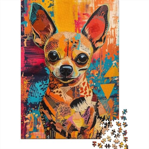 Miniature Pinscher Puzzles 1000 Teile Schwer Puzzle Spielzeug Lernspiel Impossible Herausforderung Spielzeug Für Erwachsene Und Kinder in Bewährter 1000pcs (75x50cm) von YOPDEOOCR