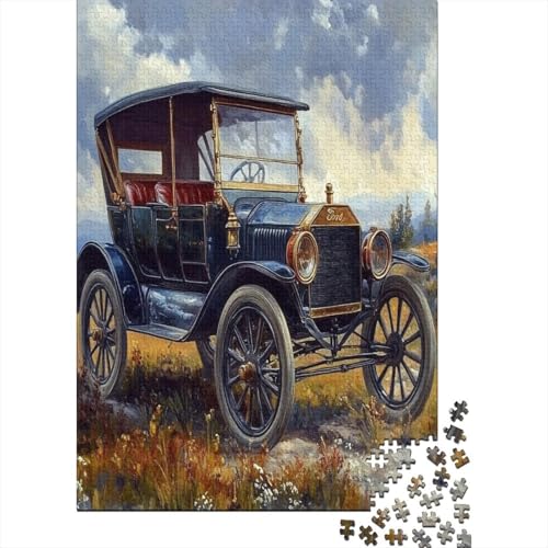 Oldtimer Puzzle 1000 Teile Schwer Puzzle Spielzeug Pädagogisches Spiel Impossible Herausforderung Spielzeug Für Erwachsene Kinder 1000pcs (75x50cm) von YOPDEOOCR