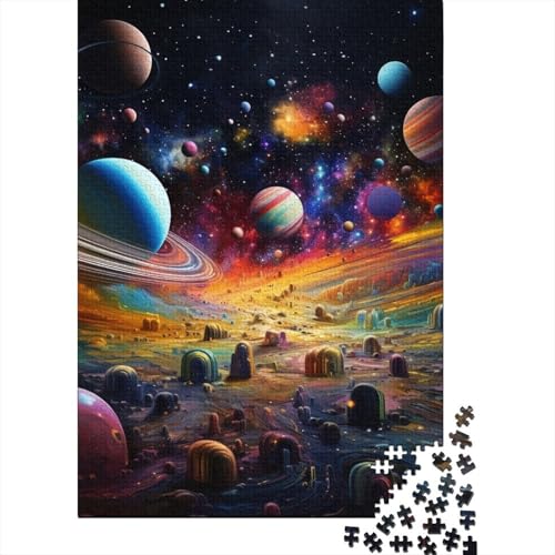 Planet Puzzle 1000 Teile Schwer Puzzle Spielzeug Lernspiel Impossible Herausforderung Spielzeug Für Erwachsene Und Kinder in Bewährter 1000pcs (75x50cm) von YOPDEOOCR