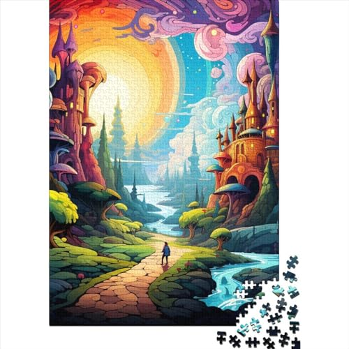 Wunderland Puzzle 1000 Teile Schwer Puzzle Spielzeug Pädagogisches Spiel Impossible Herausforderung Spielzeug Für Erwachsene Und Kinder Ab 12 Jahren 1000pcs (75x50cm) von YOPDEOOCR