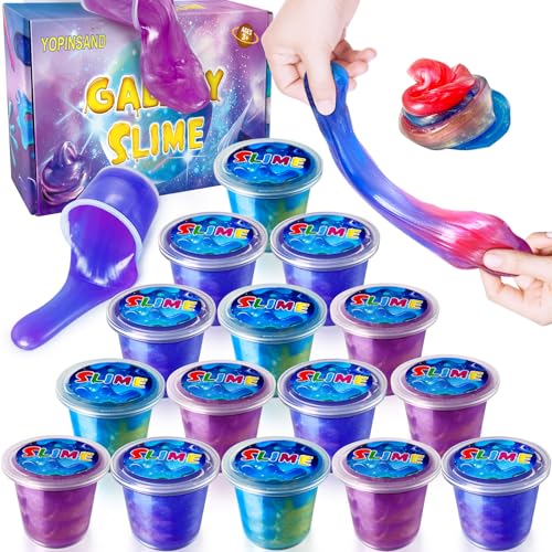 15er Pack Galaxy Slime Kit, Slime Set für Kinder, Ideales Spielzeug Geschenk für Kinder Jungen Mädchen, Slime Spielzeug für Jungen Mädche 15er Pack Galaxy Slime Kit, Slime Set für Kinder, Ideales Spielzeug Geschenk für Kinder Jungen Mädchen, Slime Spielzeug für Jungen Mädche von YOPINSAND
