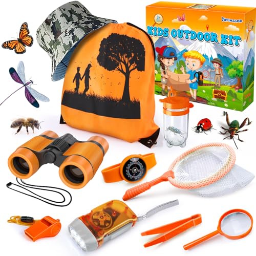YOPINSAND Forscherset für Kinder, Fernglas für Kinder, Exploration Spielzeug mit Hut, Rucksack und Taschenlampe, Outdoor Camping Spielzeug für Jungen und Mädchen YOPINSAND Forscherset für Kinder, Fernglas für Kinder, Exploration Spielzeug mit Hut, Rucksack und Taschenlampe, Outdoor Camping Spielzeug für Jungen und Mädchen von YOPINSAND