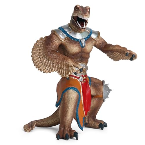 Huali Yutyrannus Krieger Spielzeug, Huali Yutyrannus Krieger Bande Figuren, Wildlife Modelle, Mythische Tiere, Magische Monster, Geschenke für Kinder, Dinosaurier Spielzeug, Huali Yutyrannus Ornamente von YORISMAL