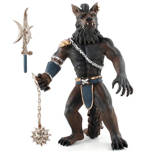 Werwolf Krieger Spielzeug, Wildtier Modellspielzeug, Mythischer Werwolf Krieger, Mythische Tiere, Handgefertigte Ornamente, Kindergeschenke von YORISMAL