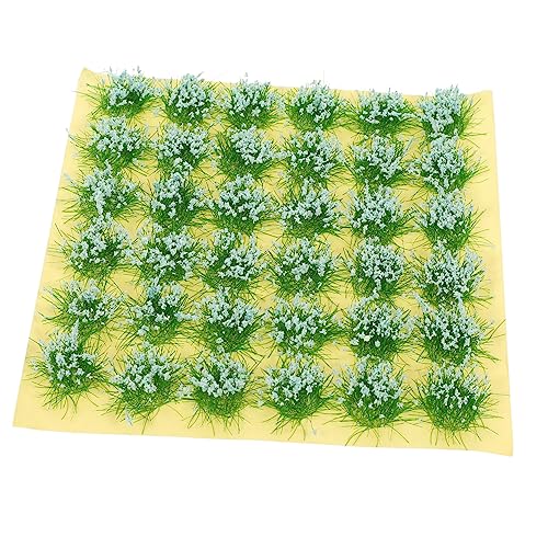 YOSADIER 1 Blatt Grasmodell Miniatur Rasengras Fälschung Büschel Anlage Patch künstlich Modelleisenbahn Moosdekor für Diorama statische Grasherde Kunstgras Plastik Blau von YOSADIER