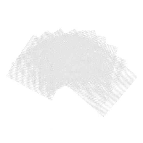 YOSADIER 10 Stück Teiliges Weißes Augennetz aus Canvas-meshstoff Robust und Wiederverwendbar für Cosplay-requisiten Maskenbau Furry-kostüme und Kreative Bastelprojekte von YOSADIER