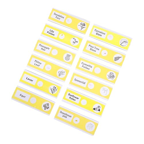 YOSADIER 12 Stück Mikroskopfolien für Mikroskop Schnitte mit Pflanzenproben Biologieunterricht Sichere Beobachtungen YOSADIER 12 Stück Mikroskopfolien für Mikroskop Schnitte mit Pflanzenproben Biologieunterricht Sichere Beobachtungen von YOSADIER