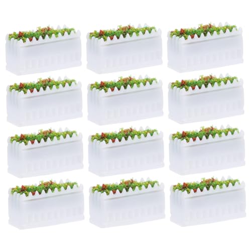 YOSADIER 12 Stück Teiliges Miniatur Blumenkästen DIY Dekoration für Fotografie und Miniatur Landschaften Geeignet für Puppenhaus und Garten Szenen YOSADIER 12 Stück Teiliges Miniatur Blumenkästen DIY Dekoration für Fotografie und Miniatur Landschaften Geeignet für Puppenhaus und Garten Szenen von YOSADIER