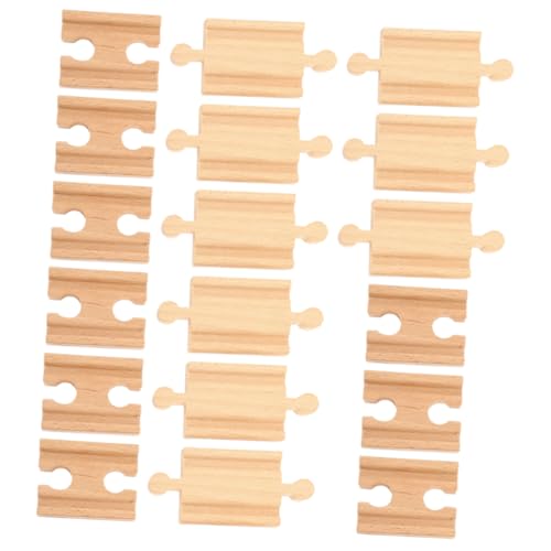 YOSADIER 18Stücke Holz Gleiszubehör Für Holzeisenbahnen Erweiterungsgleise Gerade Montessori Für Ab Jahren Holzbahngleis Für Spielwelten YOSADIER 18Stücke Holz Gleiszubehör Für Holzeisenbahnen Erweiterungsgleise Gerade Montessori Für Ab Jahren Holzbahngleis Für Spielwelten von YOSADIER