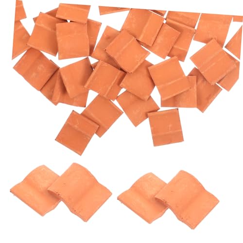 YOSADIER 50Stücke Miniatur Dachfliesen für Mikrolandschaften Sandtisch Dekoration Realistische Dachziegel für DIY Puppenhäuser und Gartenprojekte Robustes Material YOSADIER 50Stücke Miniatur Dachfliesen für Mikrolandschaften Sandtisch Dekoration Realistische Dachziegel für DIY Puppenhäuser und Gartenprojekte Robustes Material von YOSADIER