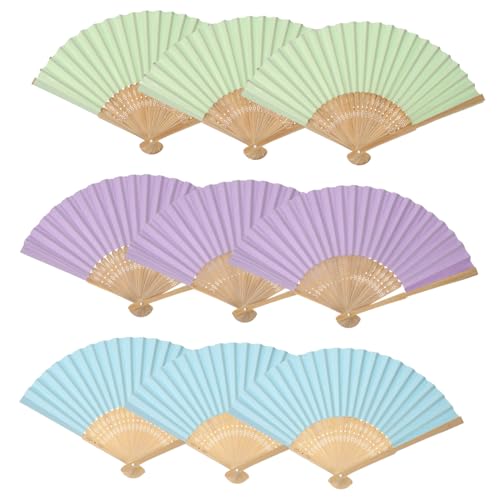 YOSADIER 9 Stück Teiliges DIY Papierfächer Faltbare Malfächer für Leichte Papierventilatoren in Pastellfarben für Basteln Dekoration Bühnenauftritte und Eventgestaltung YOSADIER 9 Stück Teiliges DIY Papierfächer Faltbare Malfächer für Leichte Papierventilatoren in Pastellfarben für Basteln Dekoration Bühnenauftritte und Eventgestaltung von YOSADIER