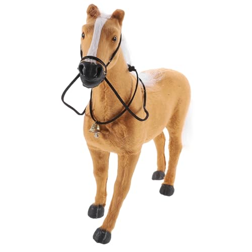 YOSADIER Simulation Pferdefigur Lifelike Dekoration Kleine Pferdeskulptur für Wohn und Büroszene für Fotografie und Veranstaltungen Detailreiche Nachbildung Hellbraun YOSADIER Simulation Pferdefigur Lifelike Dekoration Kleine Pferdeskulptur für Wohn und Büroszene für Fotografie und Veranstaltungen Detailreiche Nachbildung Hellbraun von YOSADIER