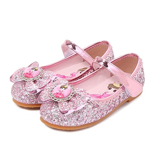 YOSICIL Mädchen Prinzessin ELSA Kristall Schuhe Frozen Eiskönigin Sandalen Partei Glitzer Pumps Festlich Ballerina Karneval Verkleidung Kinder Fashing Kostüm Zubehör, Rosa-1, 22 YOSICIL Mädchen Prinzessin ELSA Kristall Schuhe Frozen Eiskönigin Sandalen Partei Glitzer Pumps Festlich Ballerina Karneval Verkleidung Kinder Fashing Kostüm Zubehör, Rosa-1, 22 von YOSICIL
