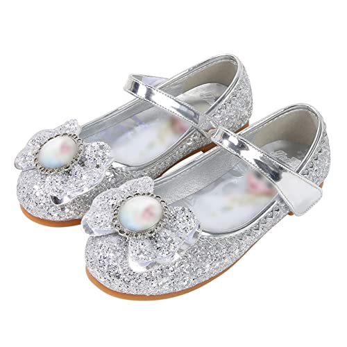 YOSICIL Mädchen Prinzessin Schuhe ELSA Kristall Schuhe Frozenn Eiskönigin Sandalen Partei Glitzer Pumps Festlich Ballerina Karneval Verkleidung Kinder Kostüm Zubehör Schuhe,Silber,29 YOSICIL Mädchen Prinzessin Schuhe ELSA Kristall Schuhe Frozenn Eiskönigin Sandalen Partei Glitzer Pumps Festlich Ballerina Karneval Verkleidung Kinder Kostüm Zubehör Schuhe,Silber,29 von YOSICIL
