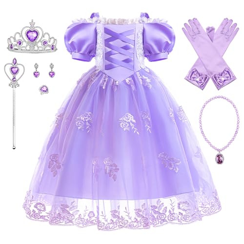 YOSICIL Prinzessin Kleid für Mädchen Tüll Kinder Kostüm Baby Fancy Dress up Set Outfits für Hochzeit Partys Verkleidung Halloween Geschenk Geburtstagsfeiern Cosplay, Rosa, 150 YOSICIL Prinzessin Kleid für Mädchen Tüll Kinder Kostüm Baby Fancy Dress up Set Outfits für Hochzeit Partys Verkleidung Halloween Geschenk Geburtstagsfeiern Cosplay, Rosa, 150 von YOSICIL